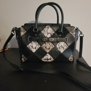 Coach Patchwork/snakeskin swagger